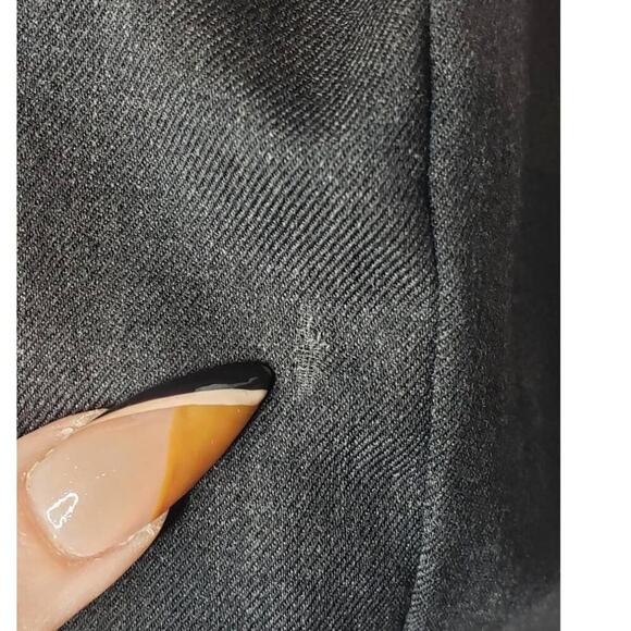 Elm Design Wool Blend Blazer Jacket 3 Large Lagenlook Stretch Corporate Goth - Picture 10 of 13